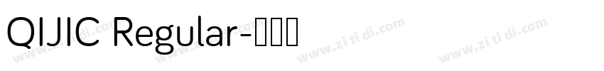 QIJIC Regular字体转换